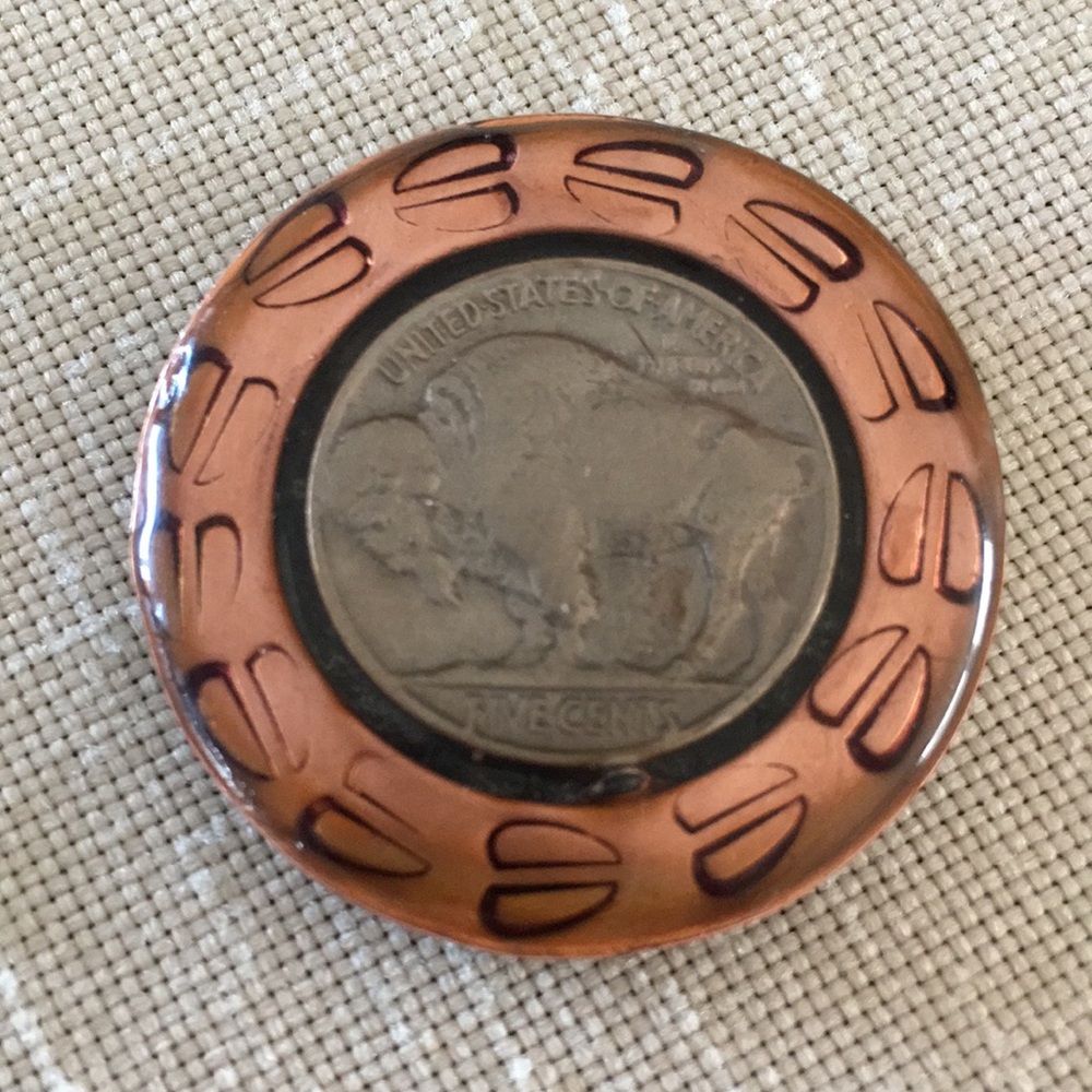 Copper Coin Pocket Token Ball Marker